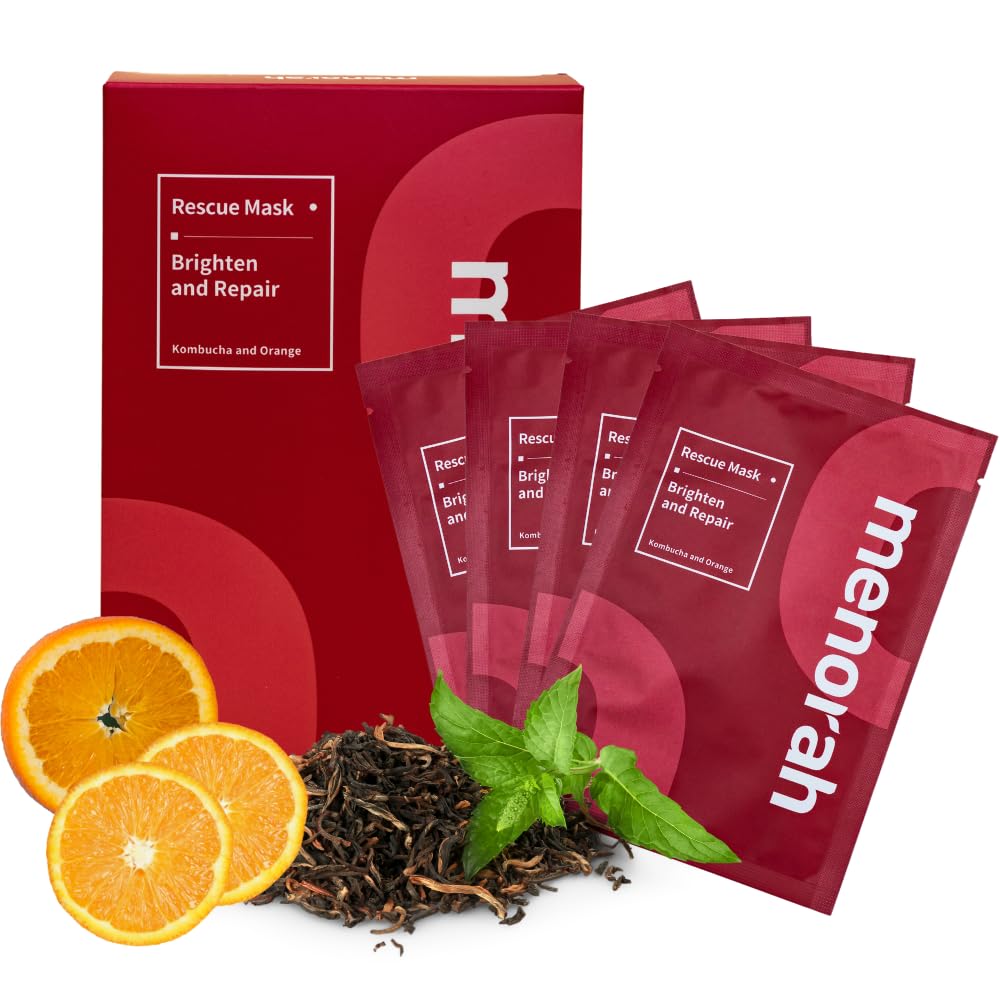 Menorah Brighten and Repair Sheet Masks 4-Pack