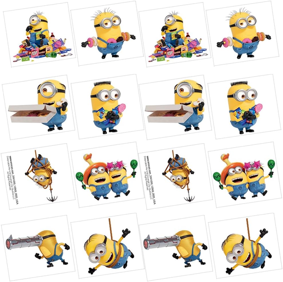 Amscan Despicable Me Temporary Tattoos 24 Count