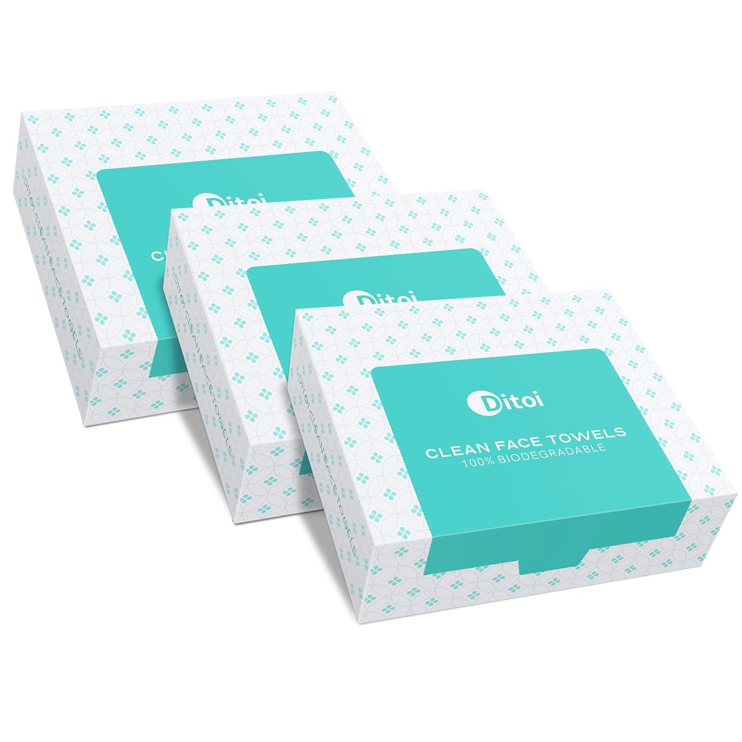 Ditoi Ultra Soft Face Towels 10x12 45 Count 3 Pack