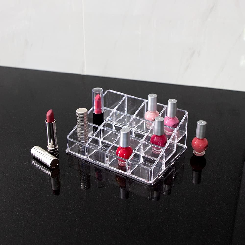 Isaac Jacobs 12 Compartment Nail Polish Holder Organizer