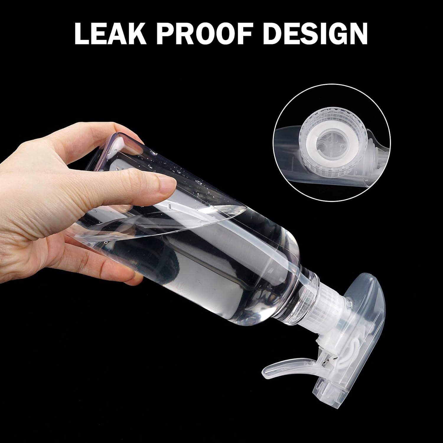 Hethyo 169oz Plastic Spray Bottles 2 Pack