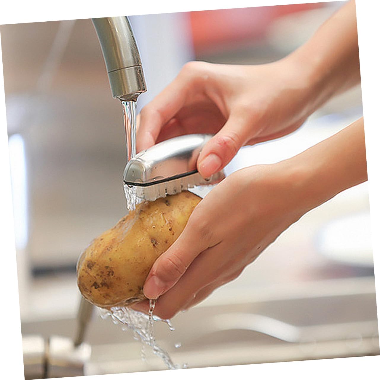 Stainless Steel Deodorizing Soap Brush for Kitchen and Bathroom