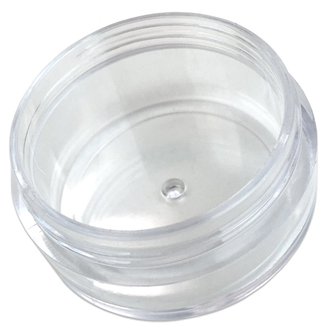 Beauticom 10G Clear Round Jars with Screw Cap - 1000 Pieces BPA Free