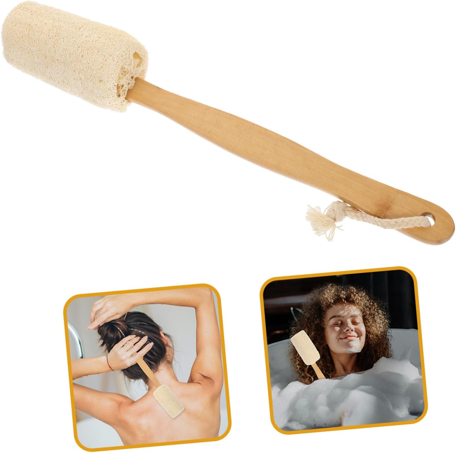 Ergonomic Long Handle Back Scrubber for Shower 1