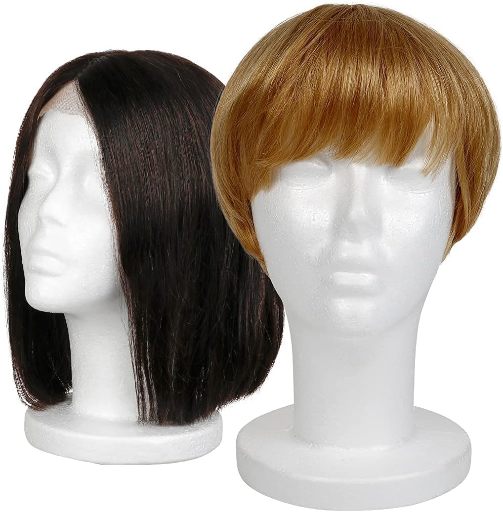STUDIO LIMITED 114 Inch Styrofoam Mannequin Head 2 Pack