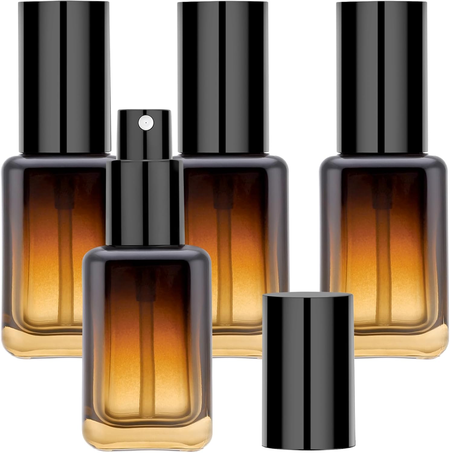 Segbeauty 1oz Amber Glass Spray Bottle 4pcs Set