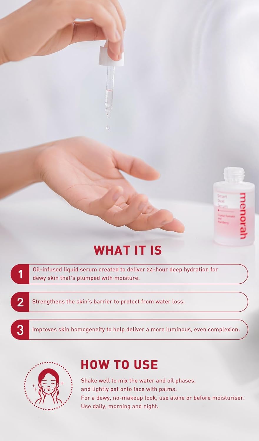 Menorah Smart Dual Serum with Crystal Tomato and Acai Berry
