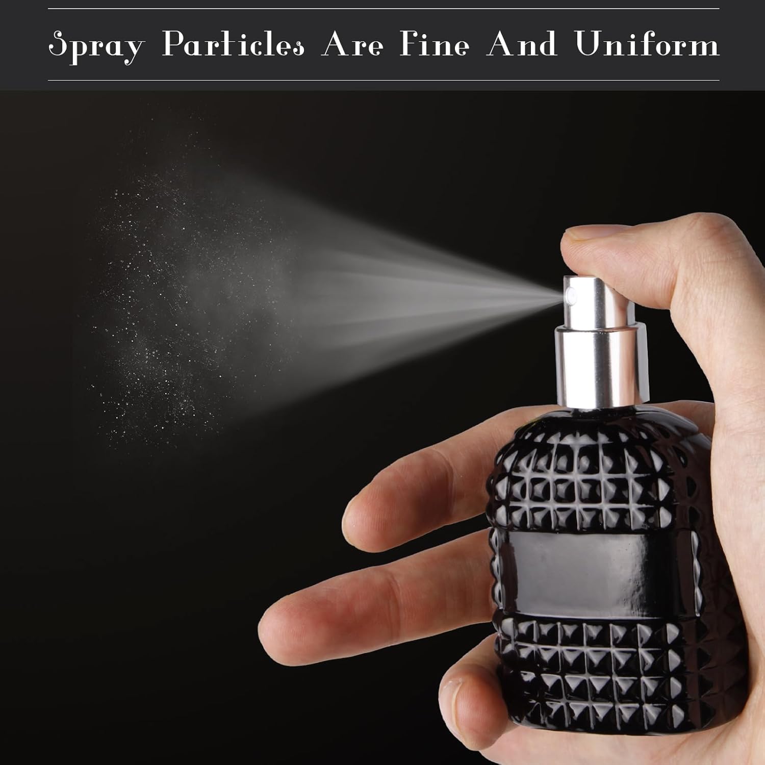 2 Pack Refillable Spray Perfume Bottles 30ML Glass Travel Cologne Atomizer