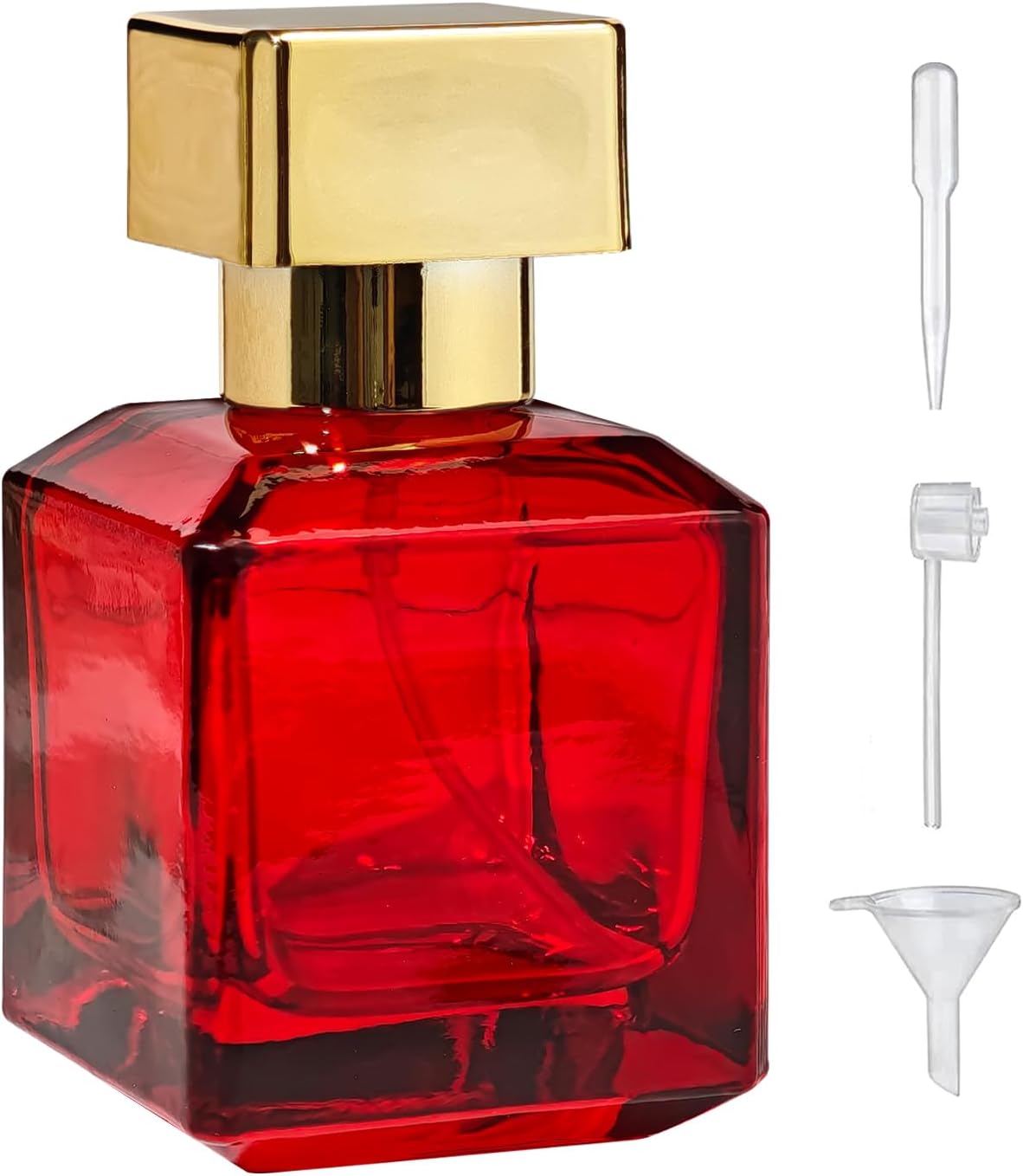 50ml Glass Perfume Spray Bottle with 3 Dispensers