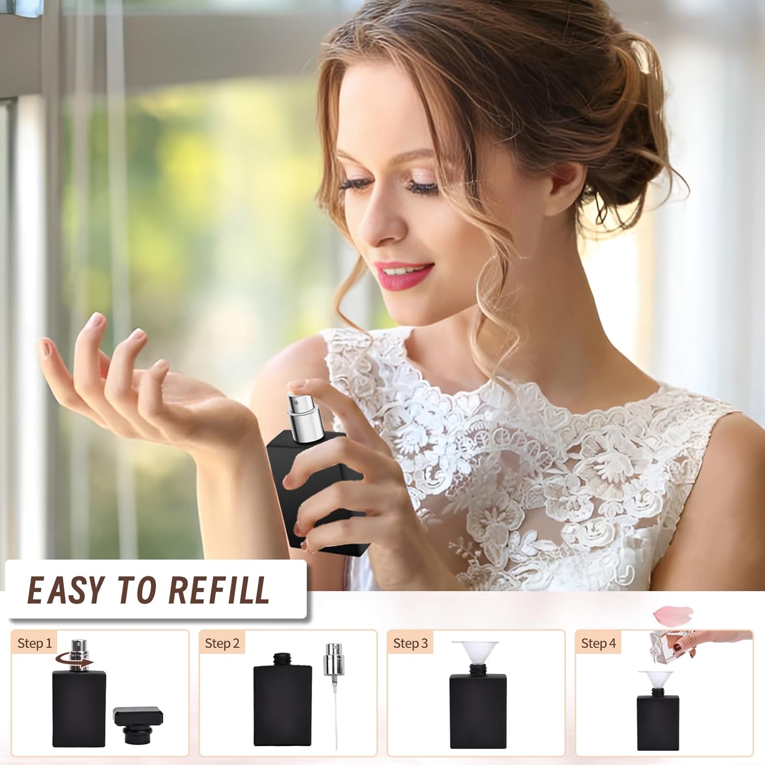 Luxsego 30ML Refillable Perfume Atomizer Bottle