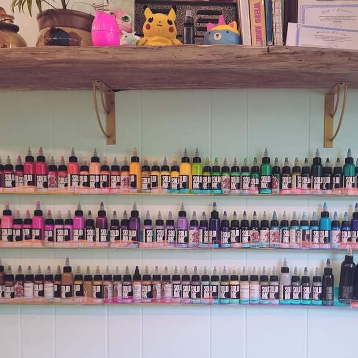 15 Inch Wall Mounted Nail Polish Rack with End Caps