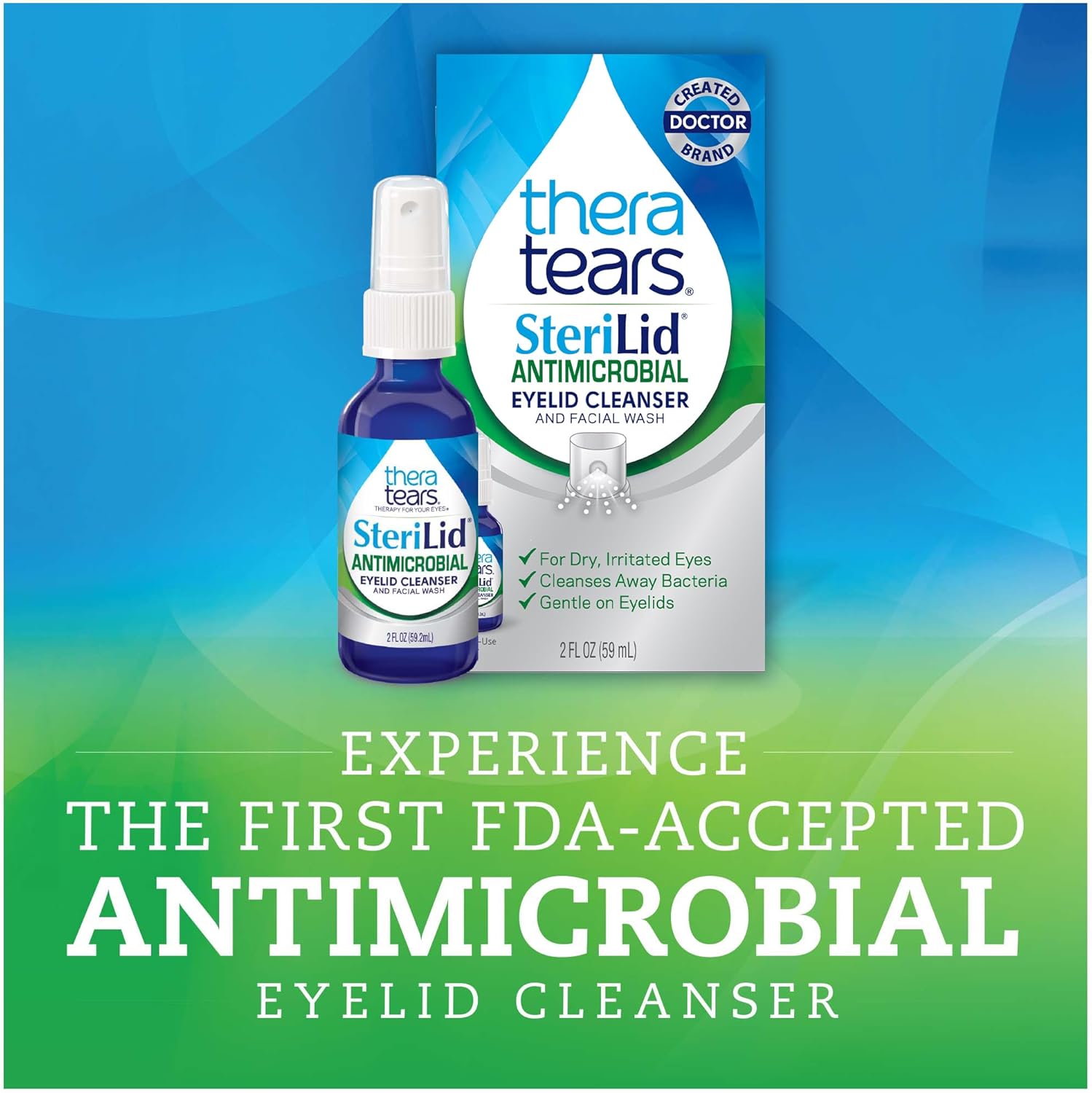 TheraTears SteriLid Eyelid Cleanser and Face Wash 2 Fl Oz