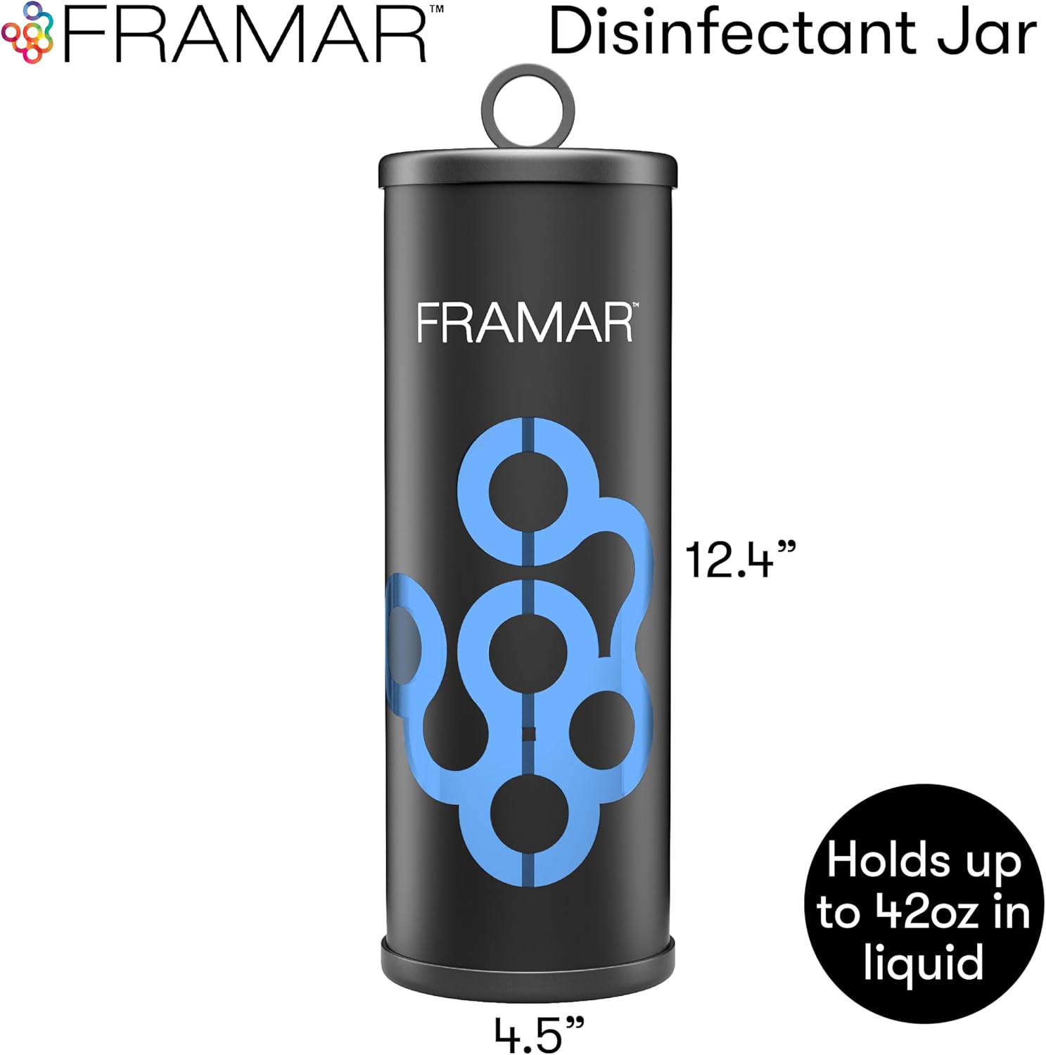 Framar Disinfectant Jar for Salon - Stylish and Durable