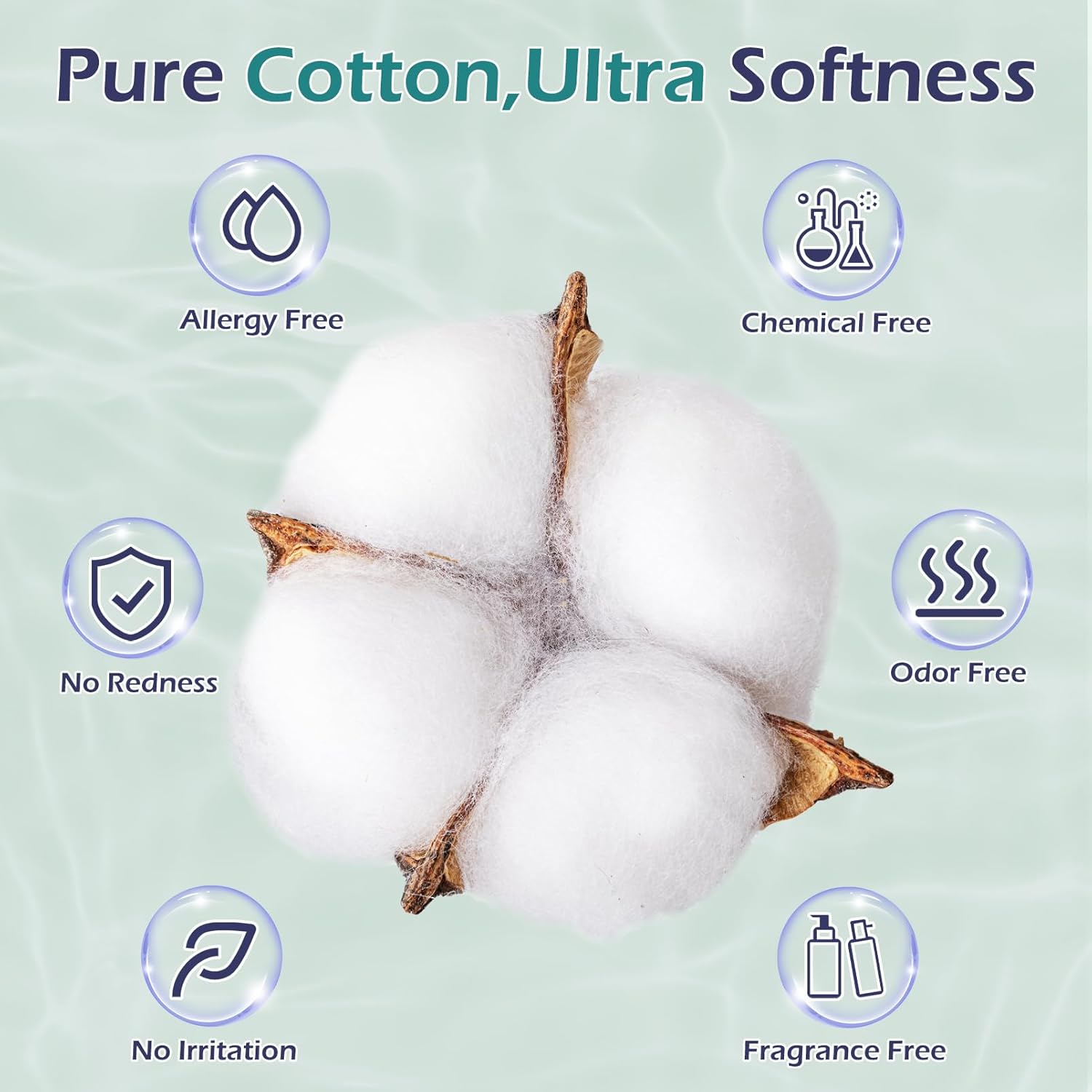 Disposable Face Towel 12x10 100 Cotton 320 Count 4 Pack