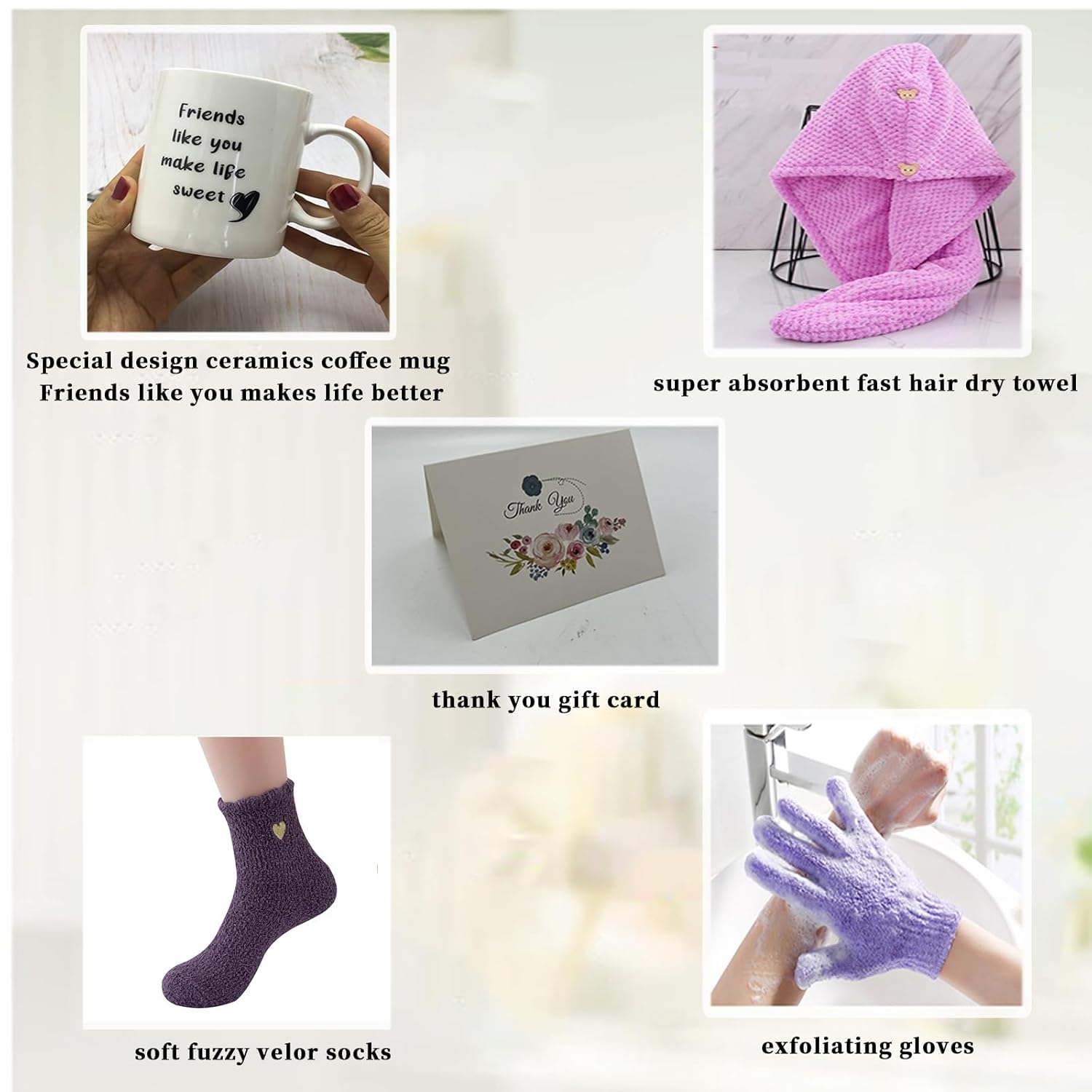 Spa Gift Basket for Women - Purple Surprise Box
