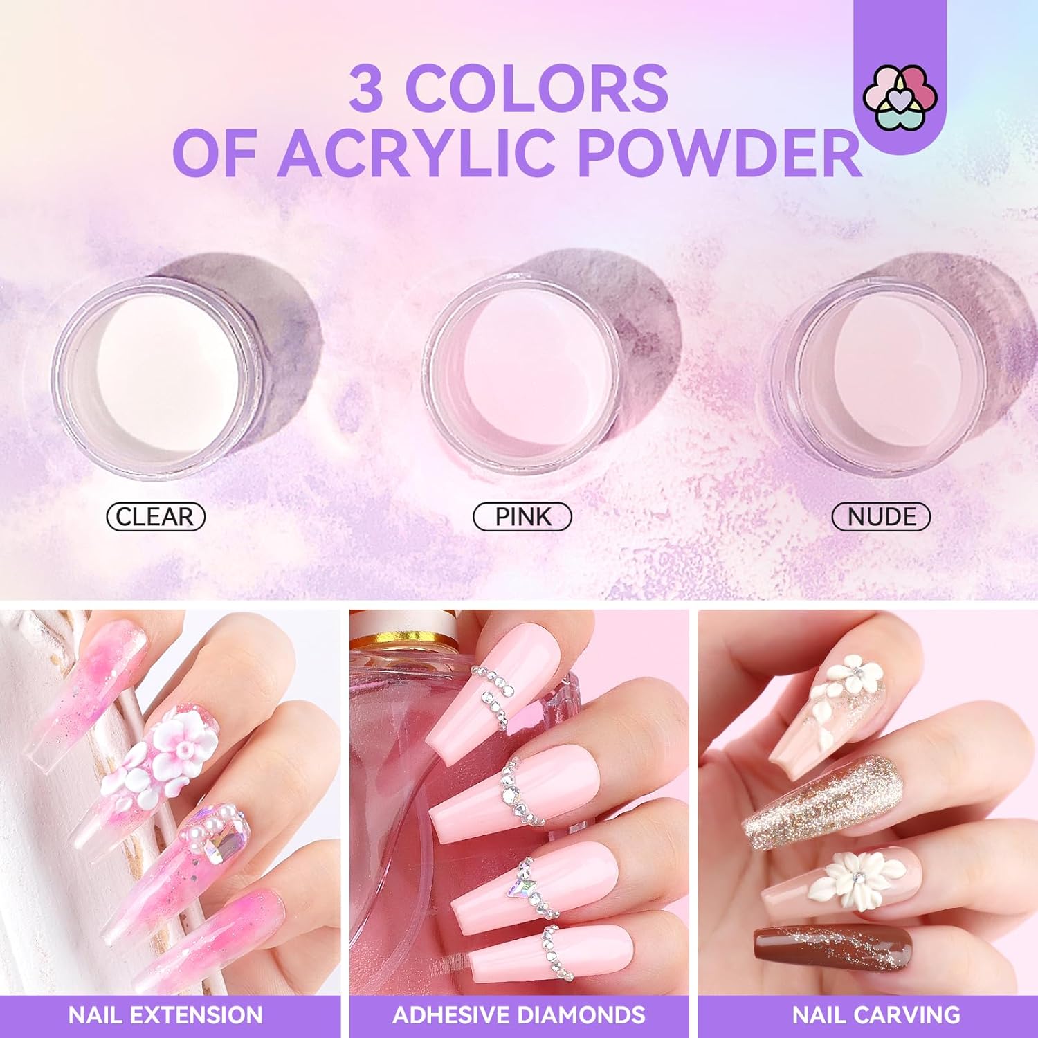 Saviland Acrylic Nail Kit for French Sculptures and DIY Art