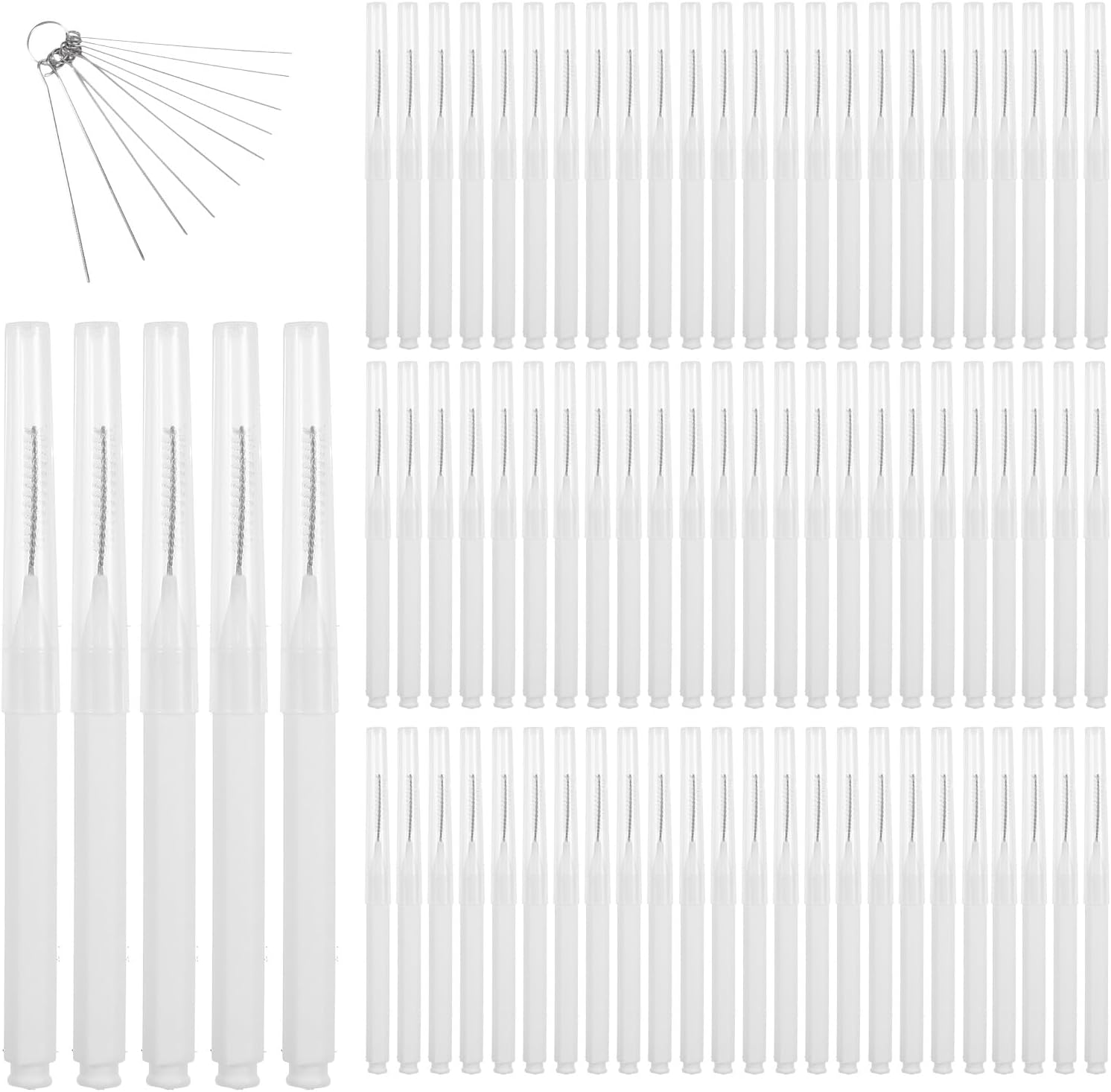 70 PCS Shower Head Cleaning Brush Set with 10 Nozzle Uncloggers