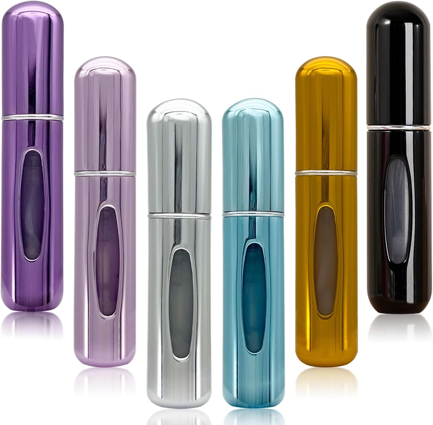 6pcs Mini Perfume Refillable Travel Bottle Atomizer Sprayer for Fragrance