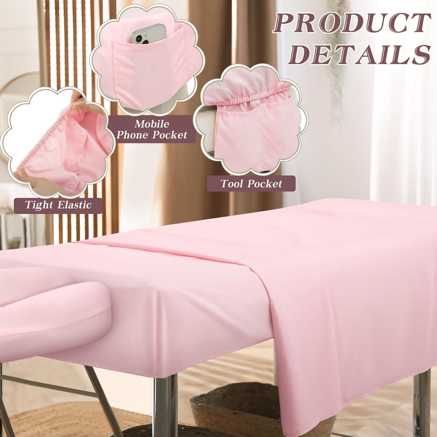 Mixweer 9 Pcs 3 Set Microfiber Massage Table Sheets