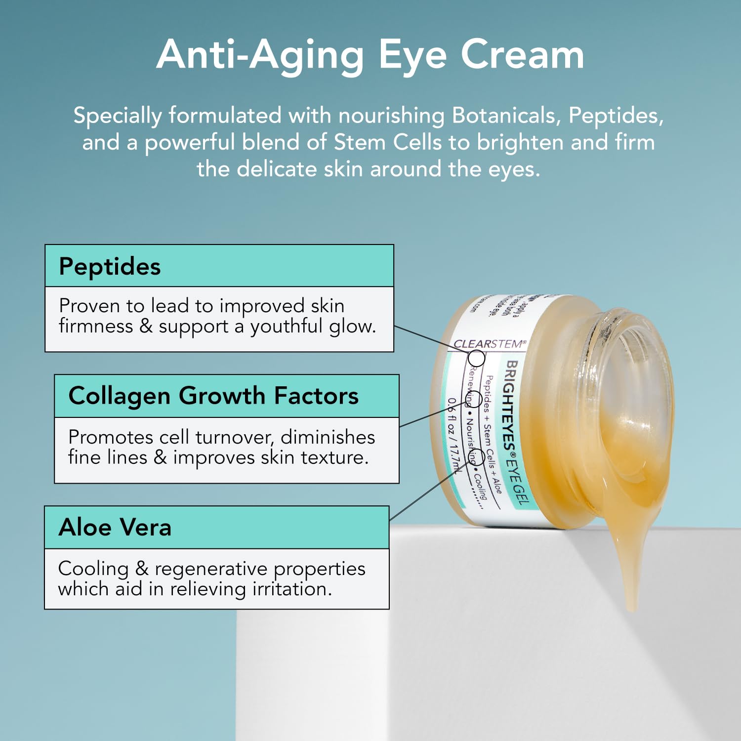 CLEARSTEM BRIGHTEYES Eye Gel 06 Fl Oz