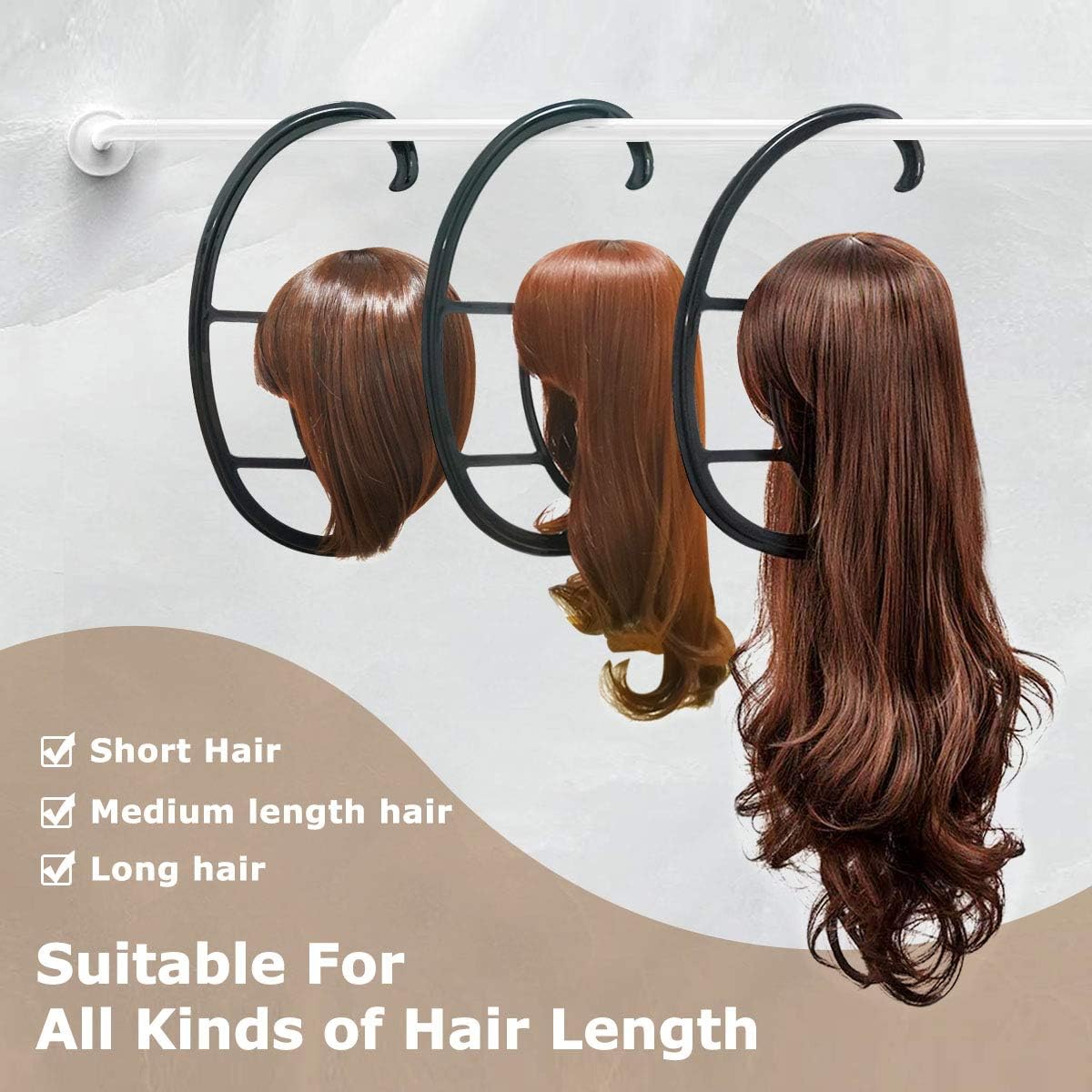 Dreamlover Hanging Wig Stand with 2 Sets