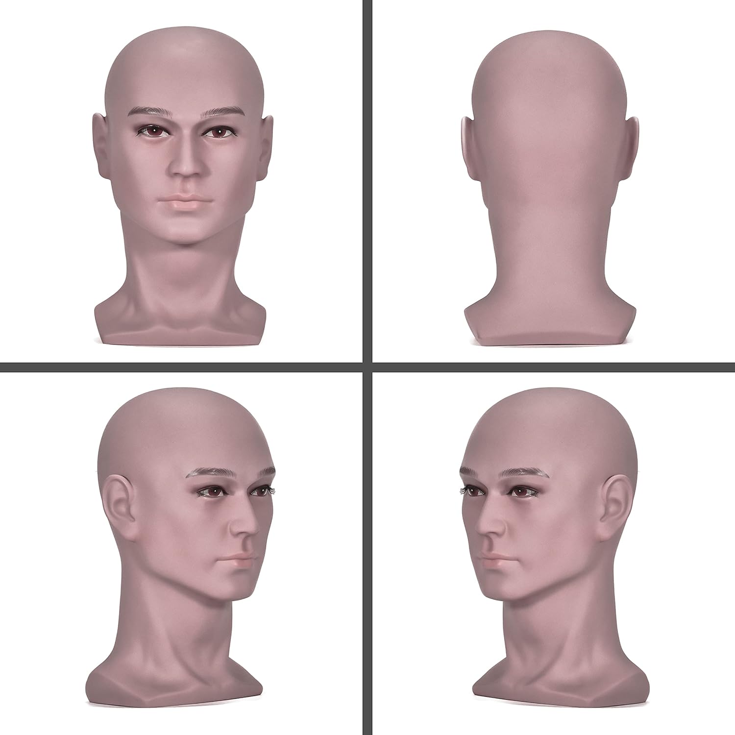 ZMS Professional Male Mannequin Head Stand