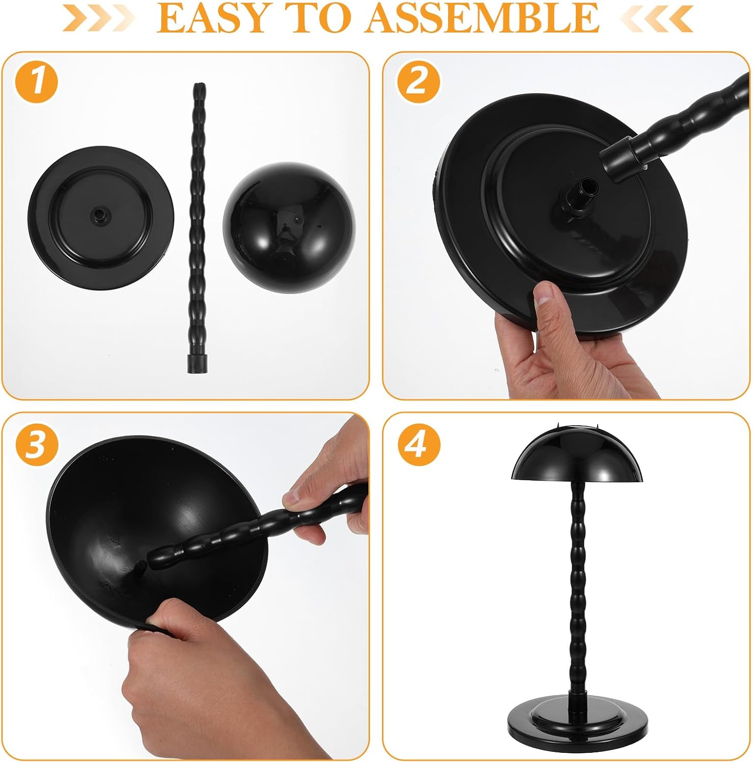 6 Pieces Wig Holder Stand for Styling and Display