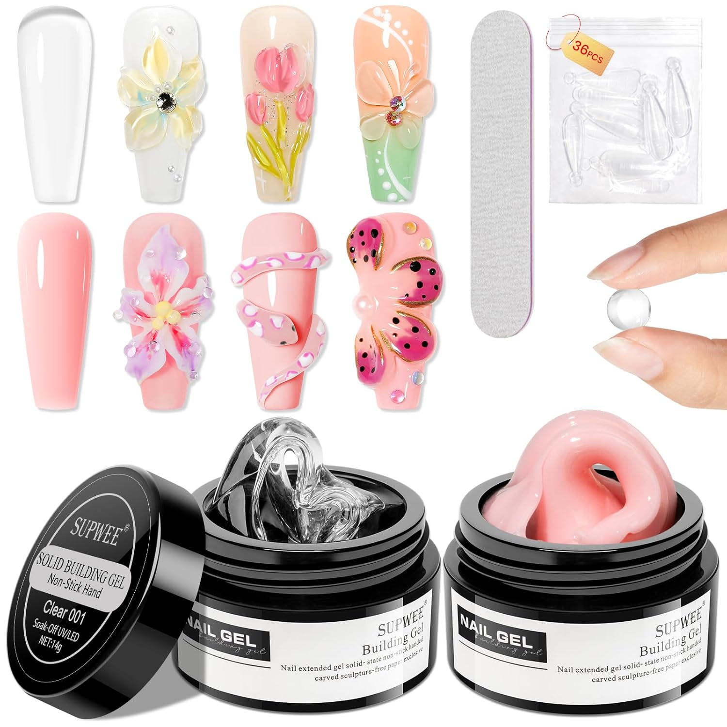 SUPWEE Solid Builder Gel for Nail Art