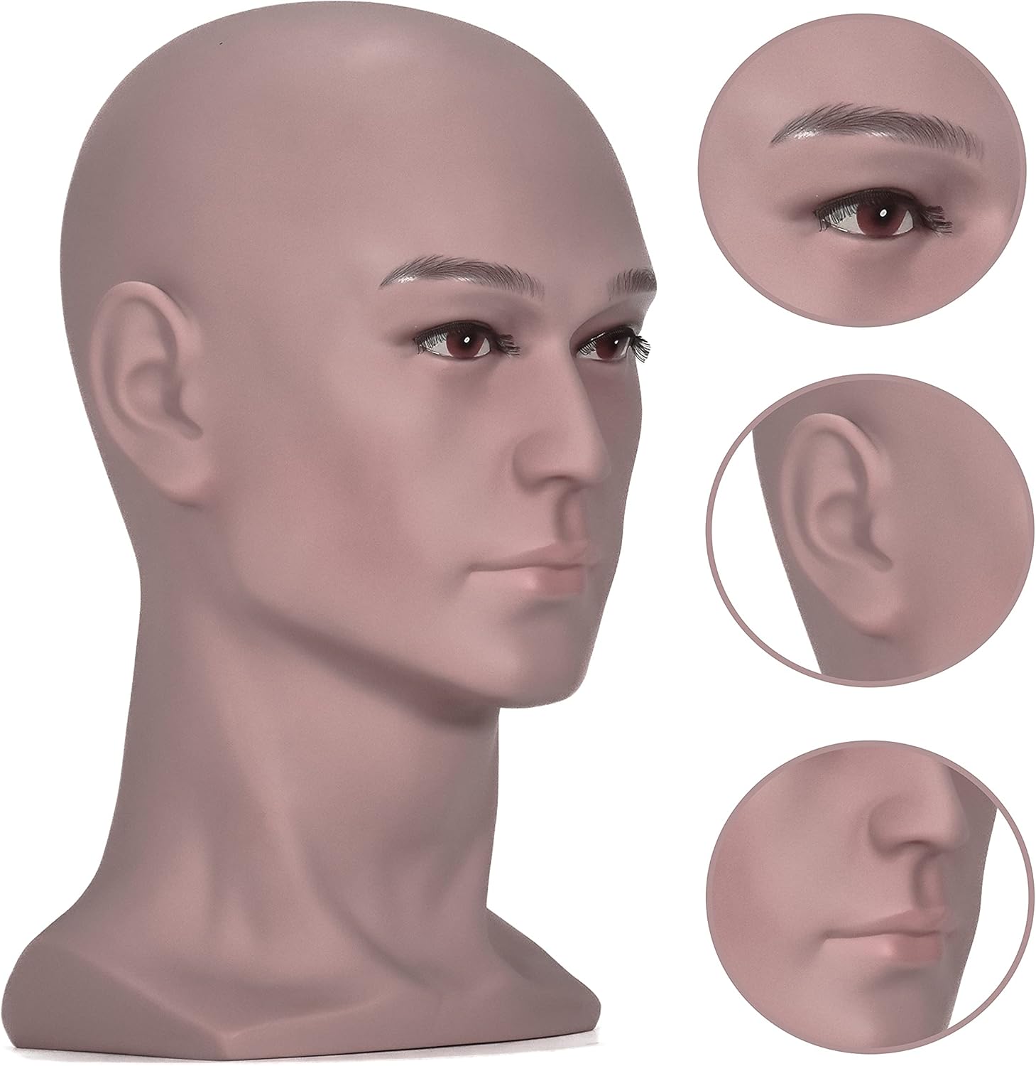 ZMS Professional Male Mannequin Head Stand