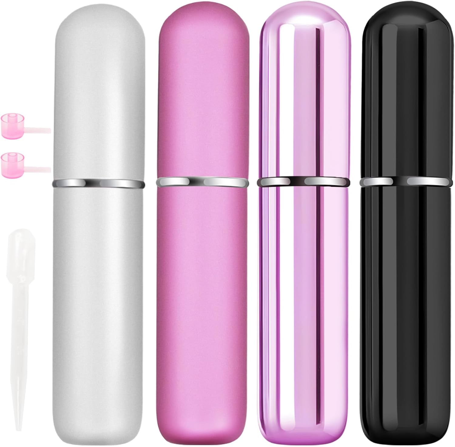 4PCs Mini Perfume Travel Bottles Refillable 5ML Spray Containers for Men Women