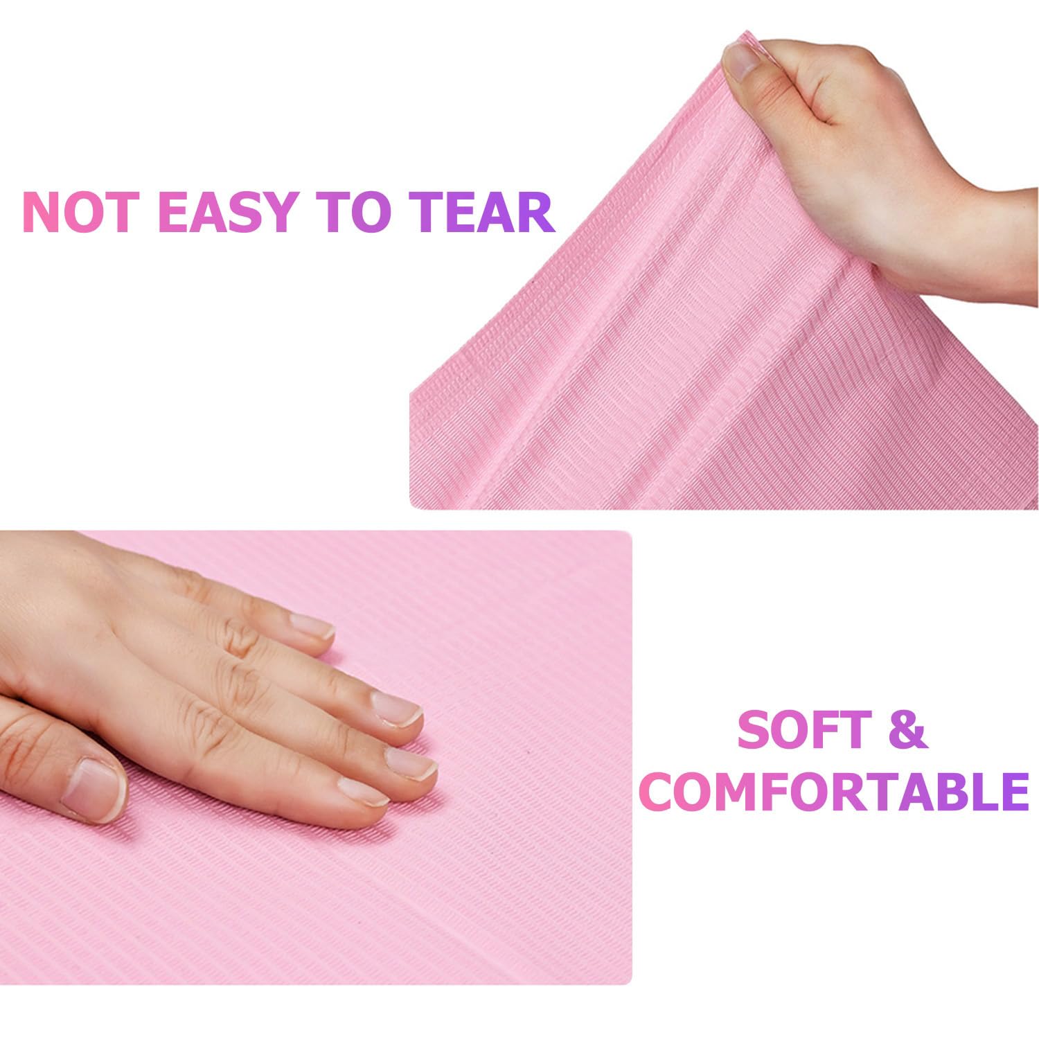 Makartt 50Pcs Pink Disposable Nail Mats