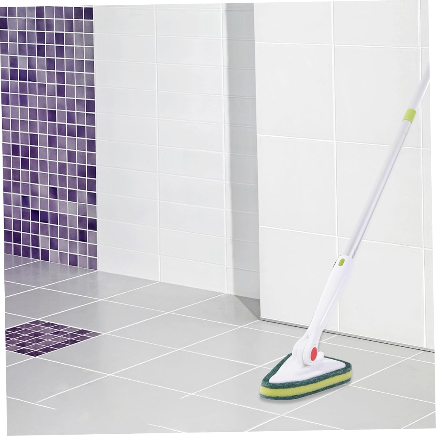 2pcs Heavy Duty Floor Scrub Brush for Tile and Bathroom Cleaning
