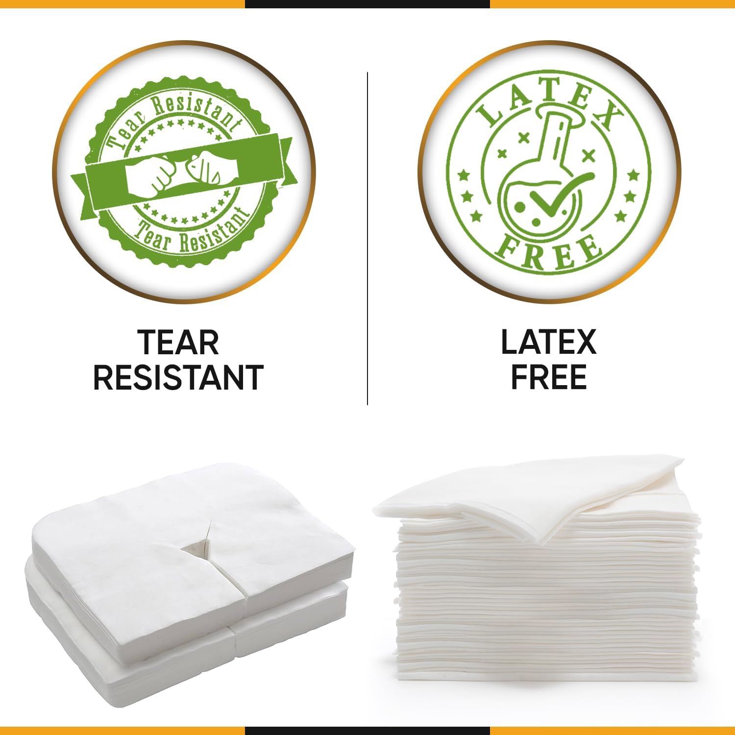 KIBERTIC 200 PCS Massage Sheets and Face Covers Set