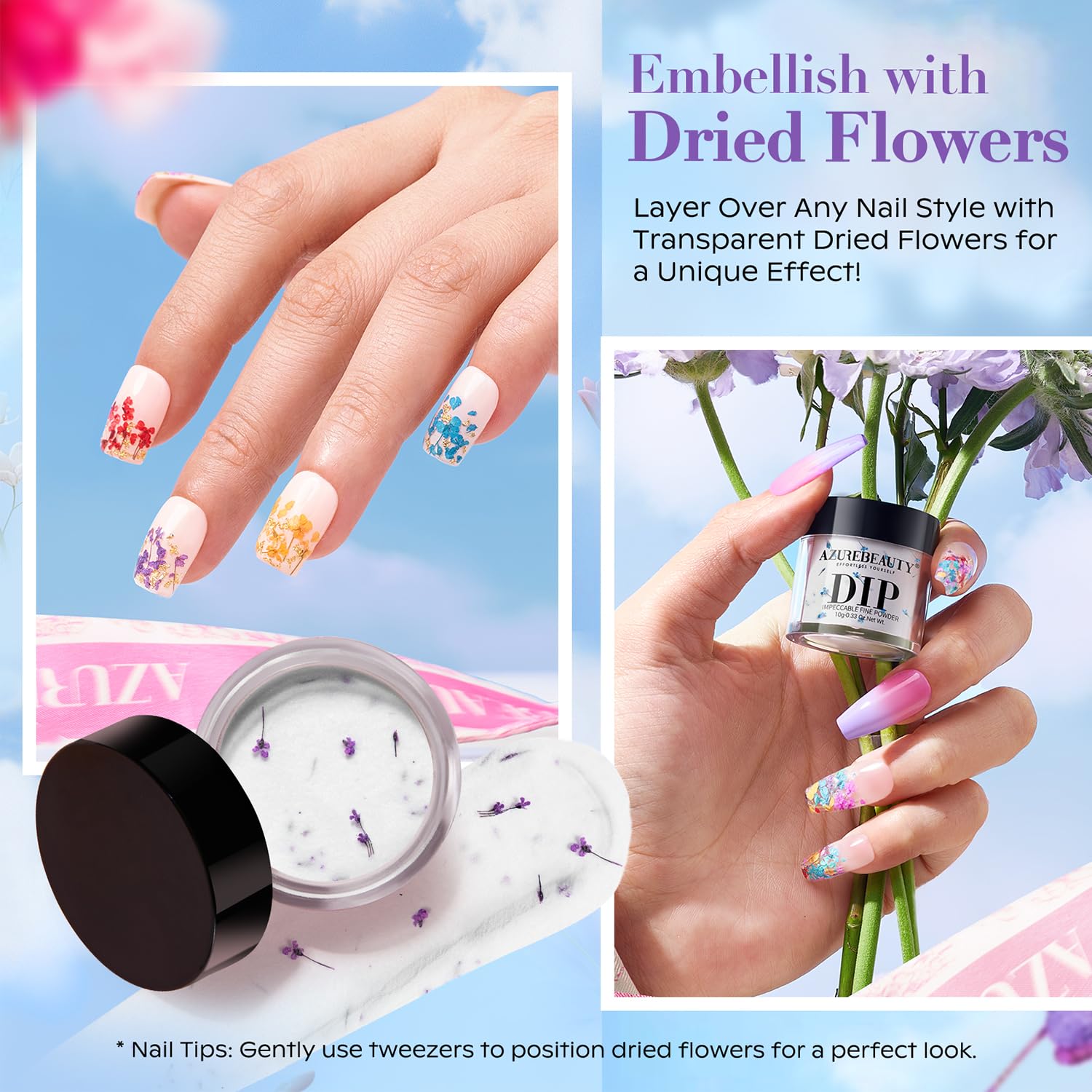 AZUREBEAUTY Dip Powder Nail Art Set 6 Colors