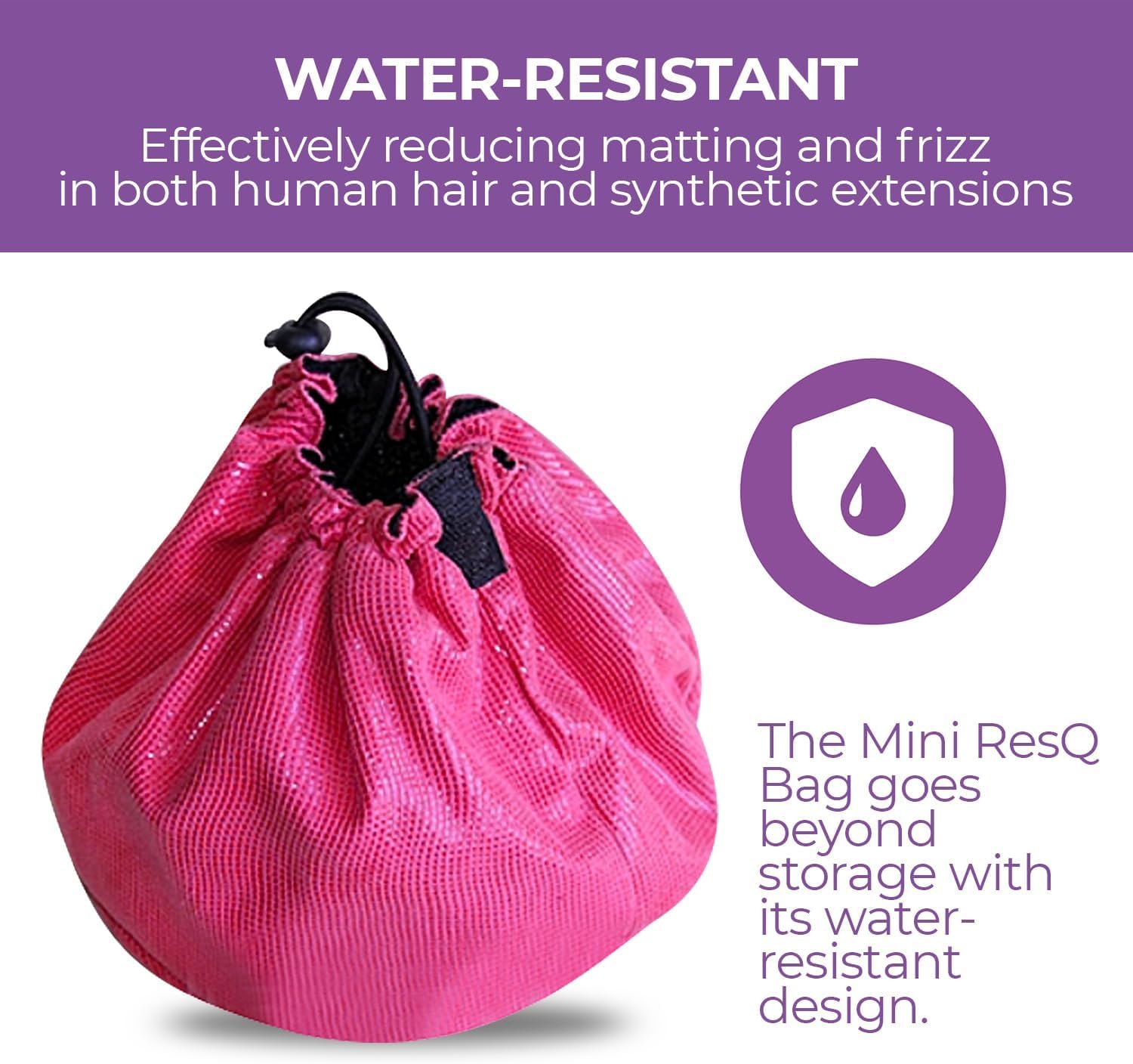 CreatedHair ResQ Mini Wig Bag - Pink