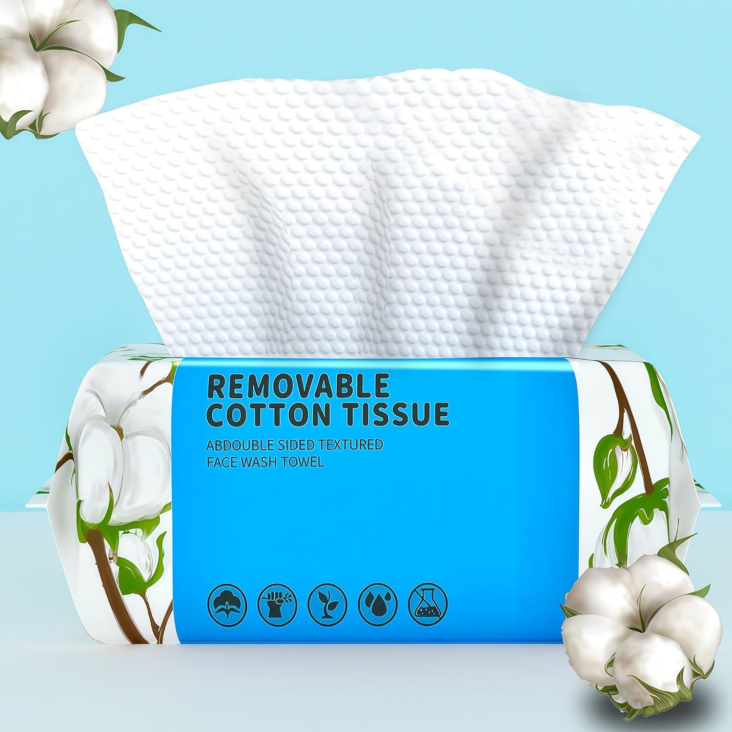 Disposable Face Towel 100 Count Pure Cotton