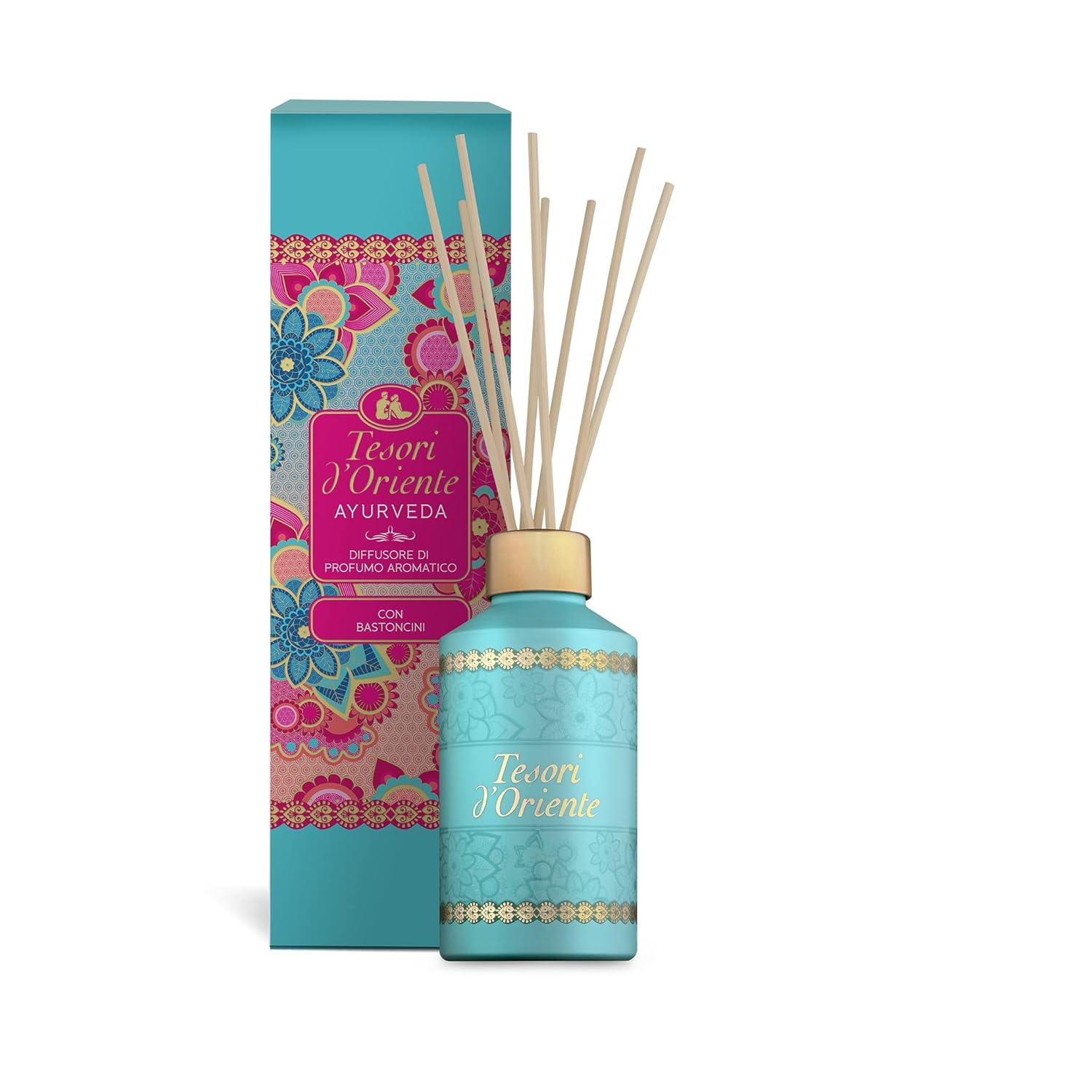 Tesori DOriente Ayurveda Scented Reed Diffuser Set with 8 Sticks 200ml