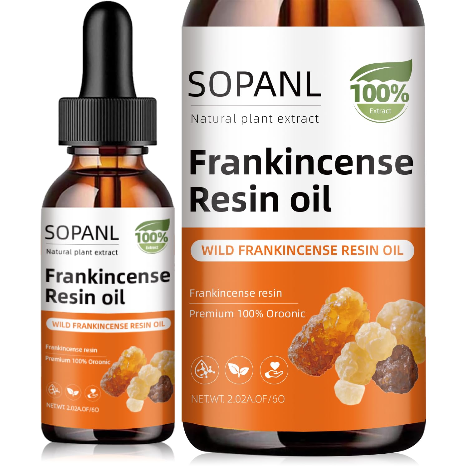 Organic Frankincense Resin Oil for Face 2 Fl Oz