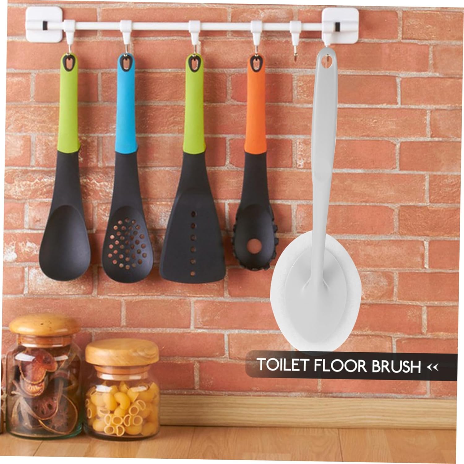 1pc Long Handle Bath Cleaning Brush with Ergonomic Sponge