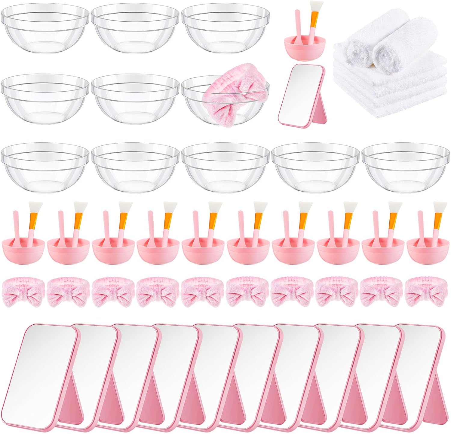 6 Piece Pink Spa Party Kit for Women