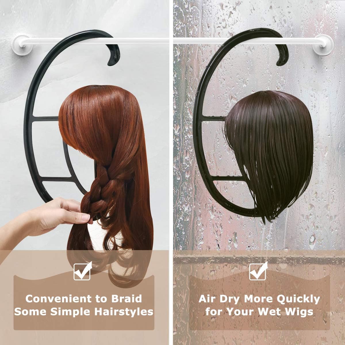 Dreamlover Hanging Wig Stand with 2 Sets