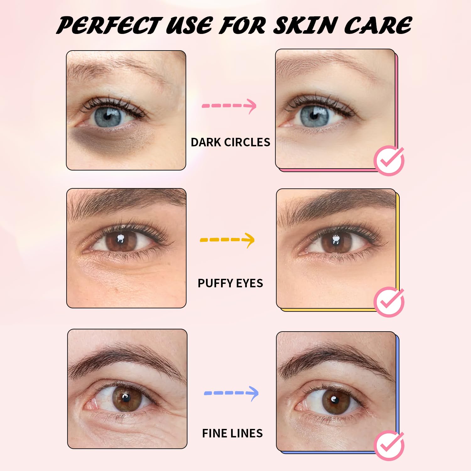 Eye Masks 24 Pairs - Caffeine 24K Gold and Retinol Under Eye Patches