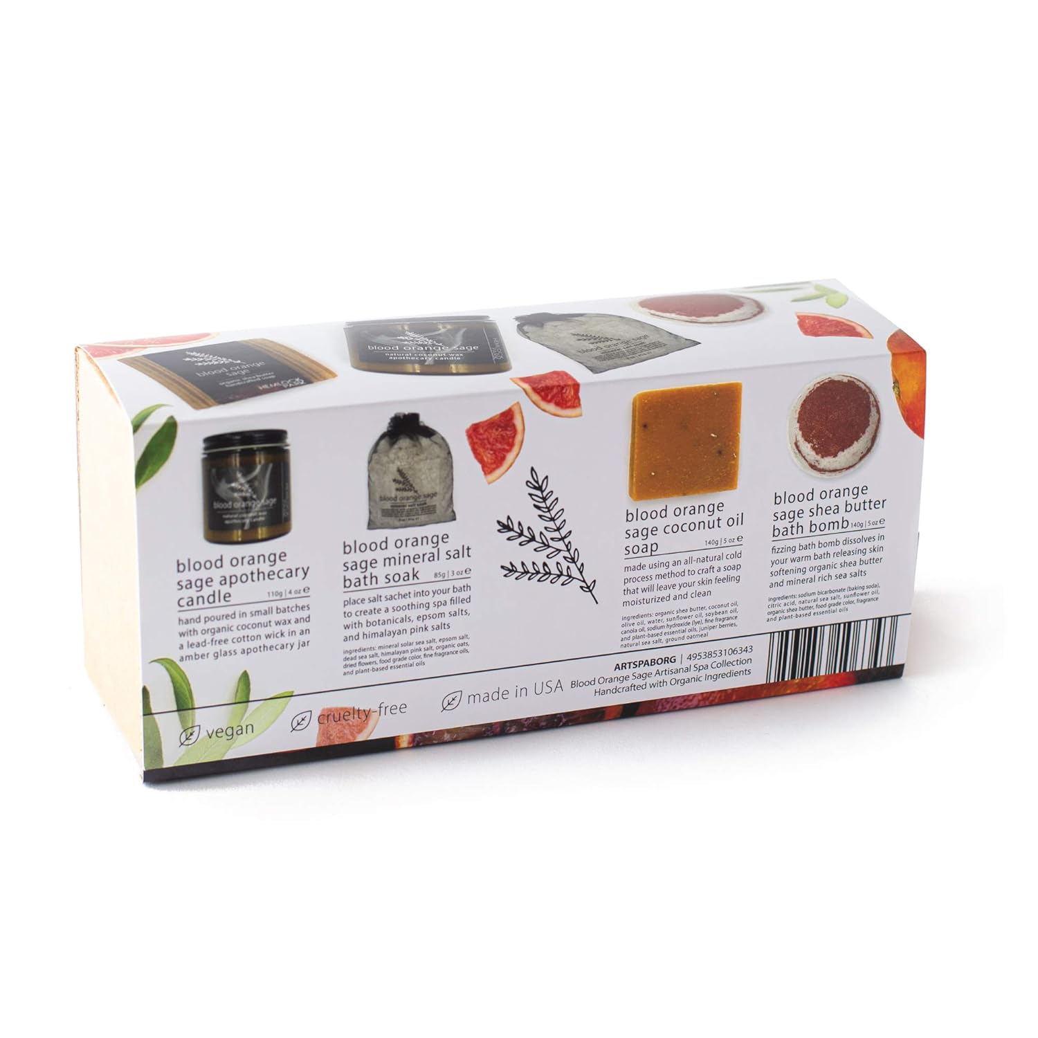 Hemlock Park Blood Orange Sage Spa Gift Set