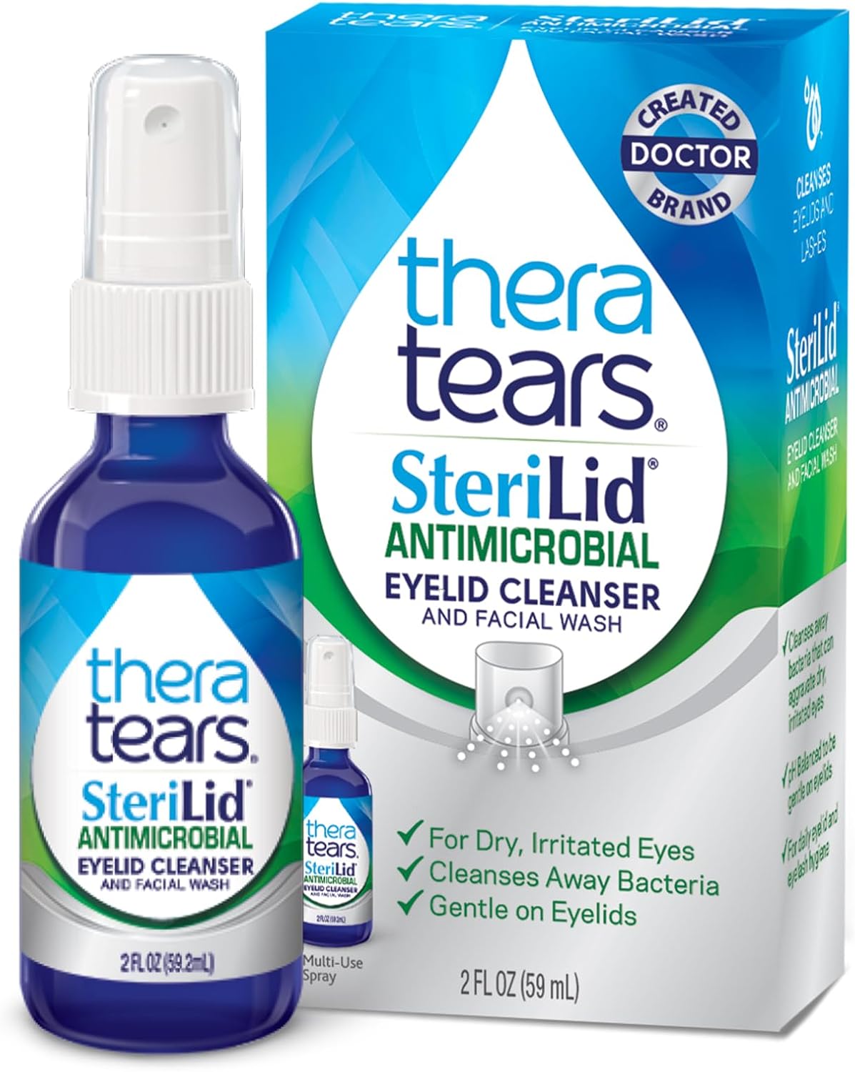 TheraTears SteriLid Eyelid Cleanser and Face Wash 2 Fl Oz