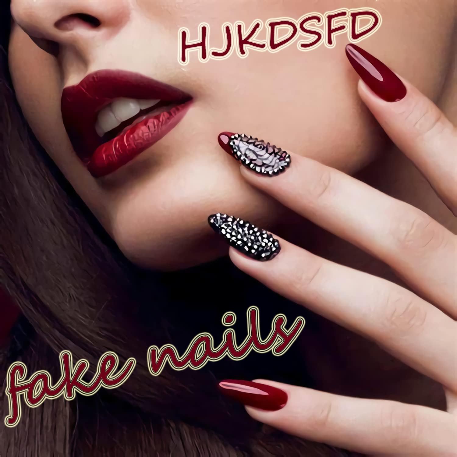 Christmas Press On Nails 24Pcs Set for Women Girls