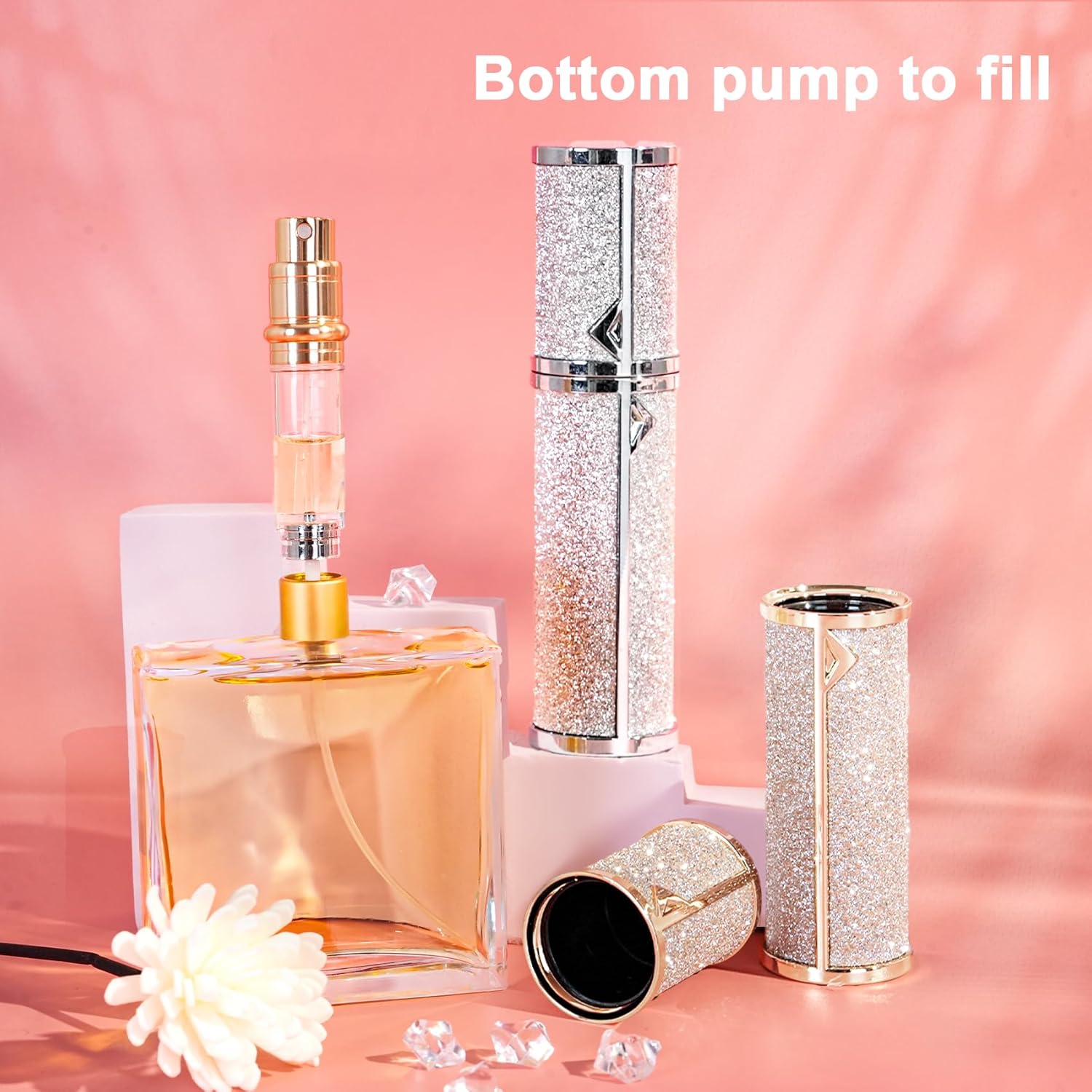 Travel Perfume Bottle Refillable 5ml Golden