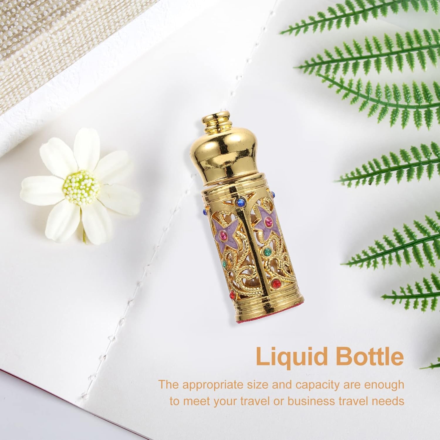 Beavorty Vintage Glass Refillable Perfume Bottle