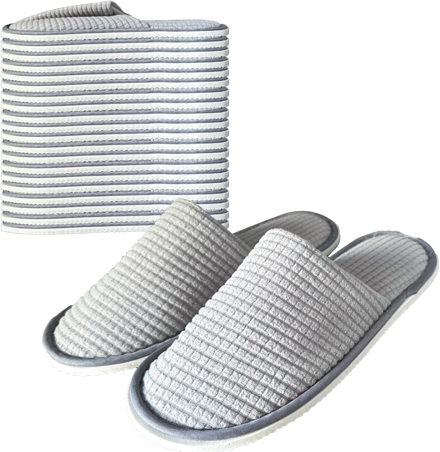 Anmerl 10 Pairs Spa Slippers for Men Women Hotel Use