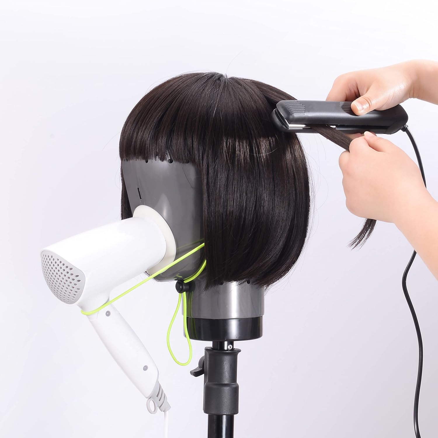 Maxsirui Wig Head Stand with Mannequin for Drying and Styling