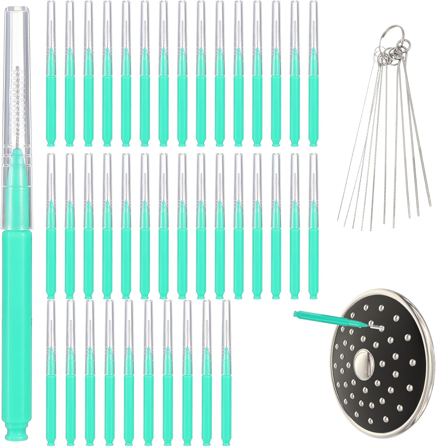40 Pcs Shower Head Cleaning Brush for Small Holes and Gaps